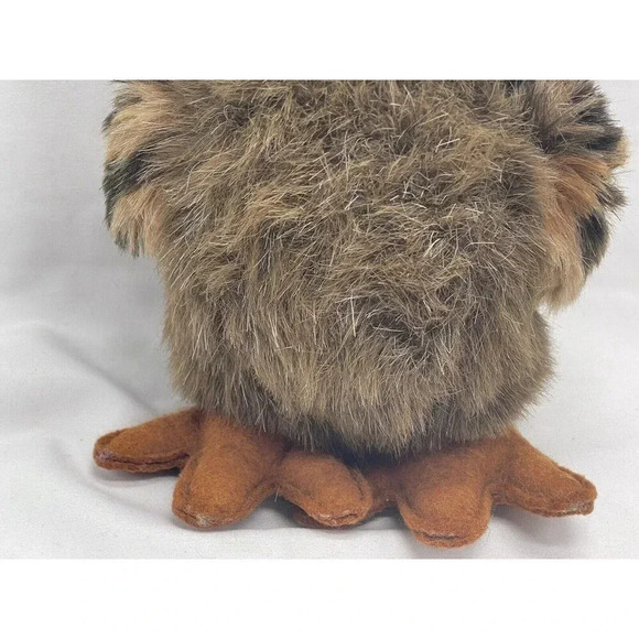 Vintage  Dakin Brown Spotted Owl Plush Bean Filled 8”Stuffed Animal Toy 1980 - Picture 4 of 13